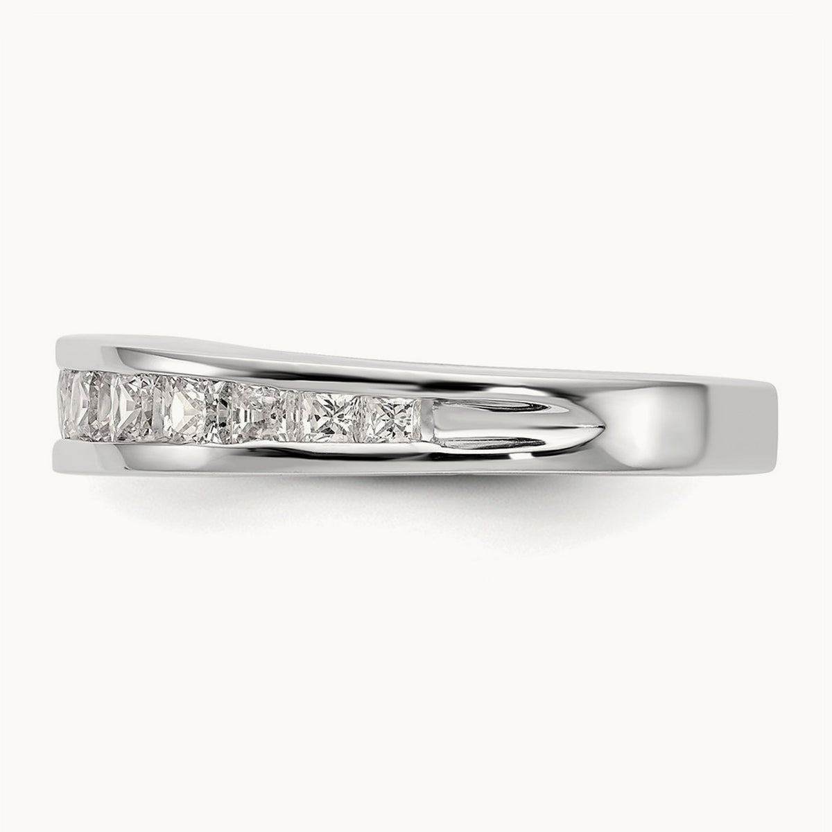 Diamond Wedding Band, 14K White Gold