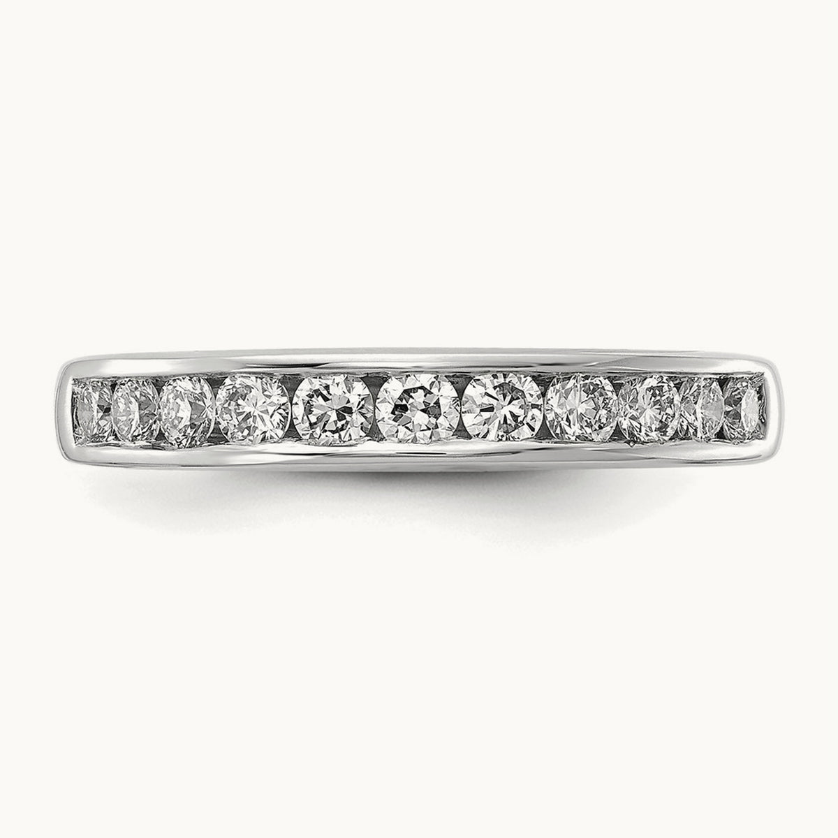 Channel Set Band, 0.10-1.00 ct tw Lab-Grown Diamond — 1/2 ct, 14K White Gold