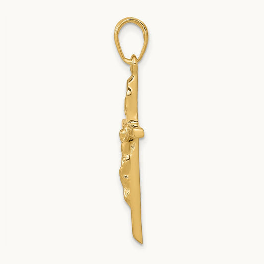 Crucifix Pendant, 14K