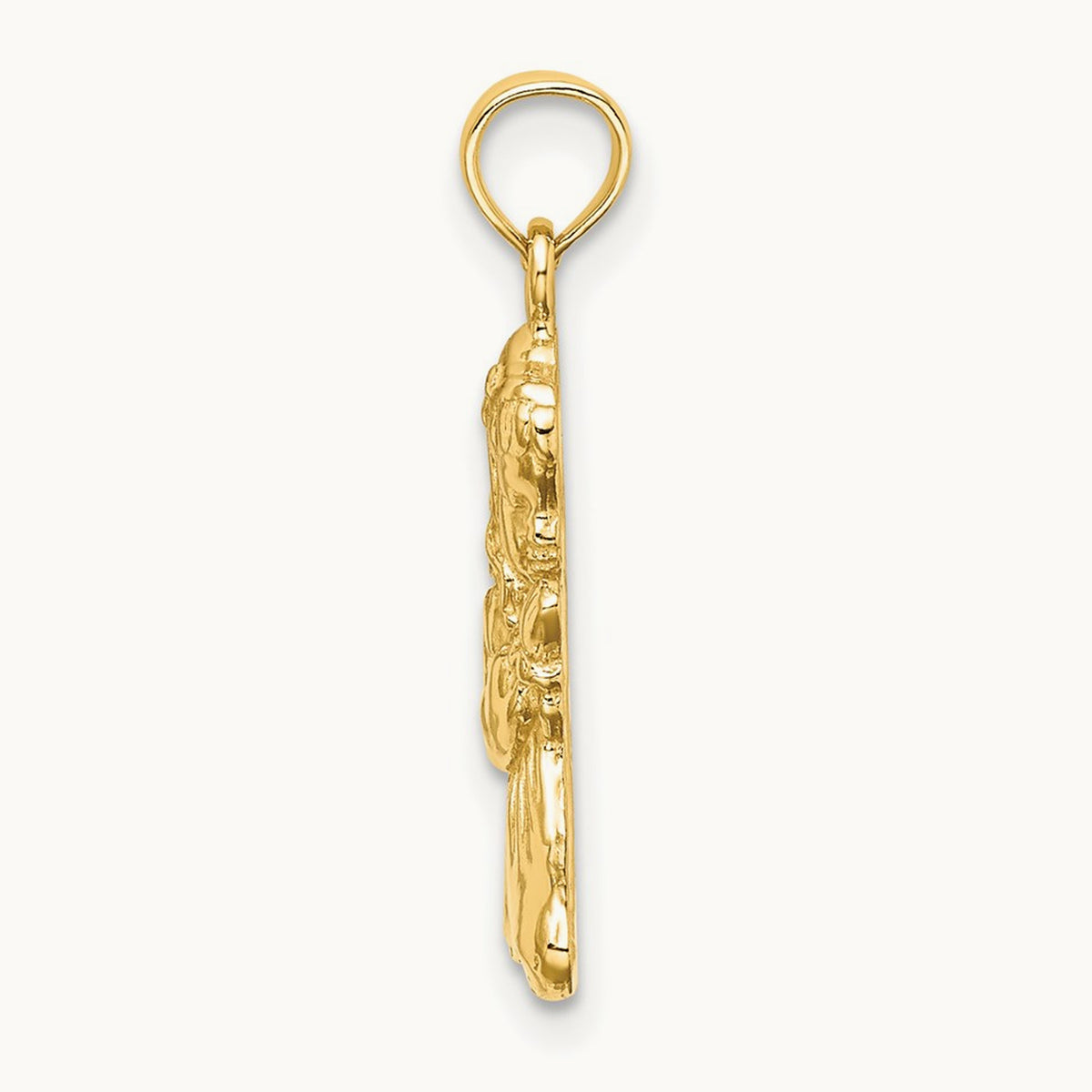 Praying Girl Charm, 14K