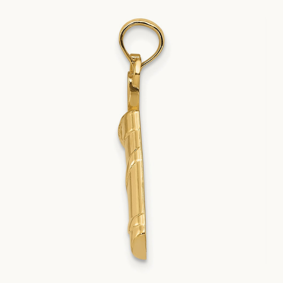 Polished Golf Bag Charm, 14K