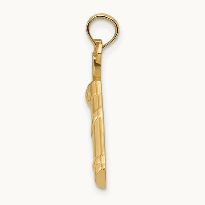 Polished Golf Bag Charm, 14K