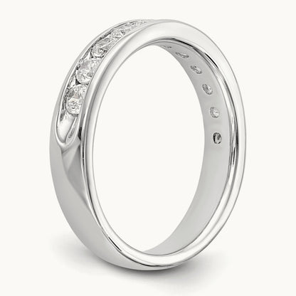 11- Stone Ladies Band Mounting, 2.6mm, 14K White Gold