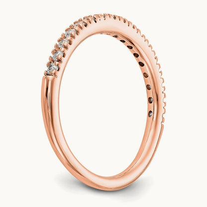 Diamond Band — 14K Rose Gold, 7