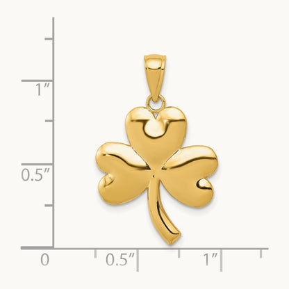 Shamrock Charm, 14K