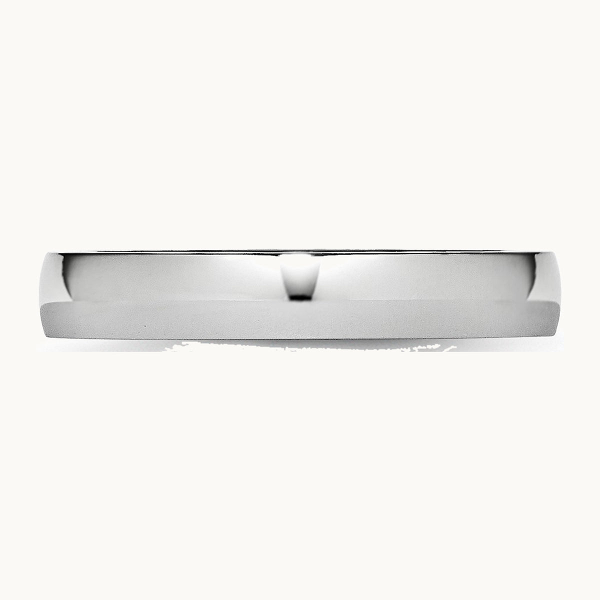 Cobalt Polished Half Round Band — 4mm