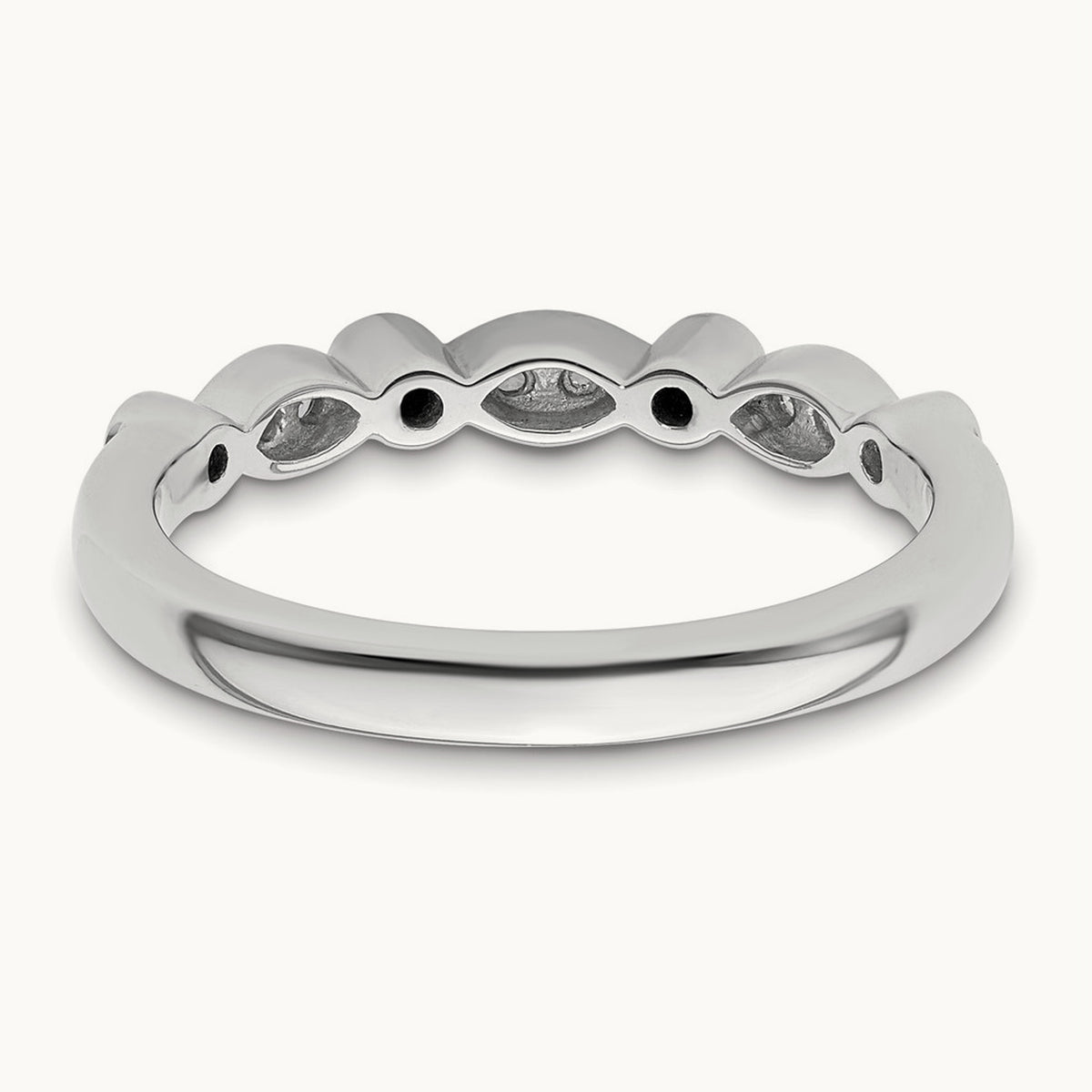 Diamond Wedding Band, 14K White Gold
