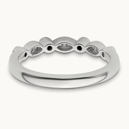 Diamond Wedding Band, 14K White Gold