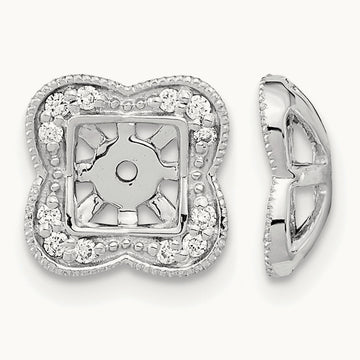 Diamond Earring Jackets, 14K White Gold