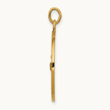 Saint Francis Medal Pendant, 14K
