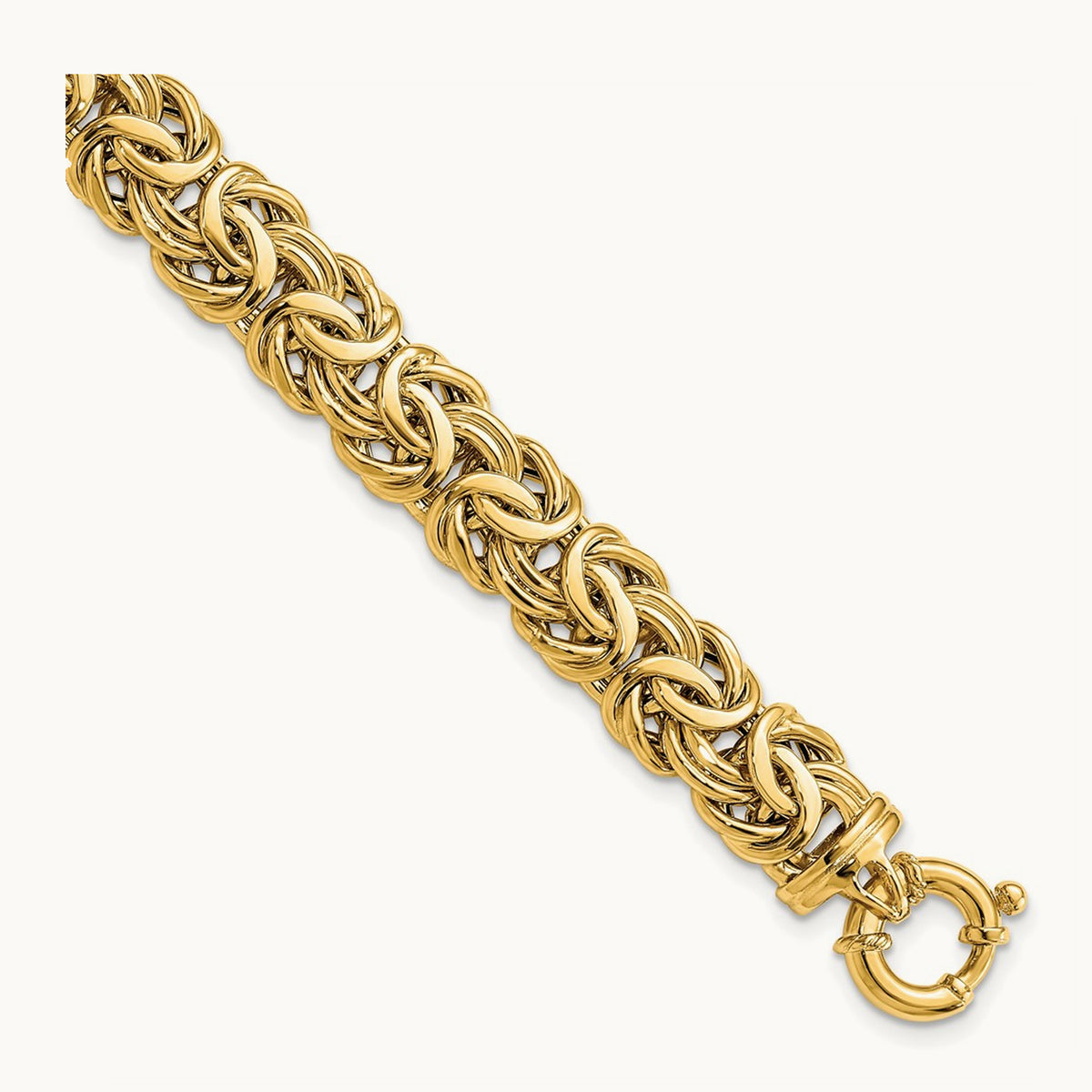 Fancy Flat Byzantine Bracelet — 11mm