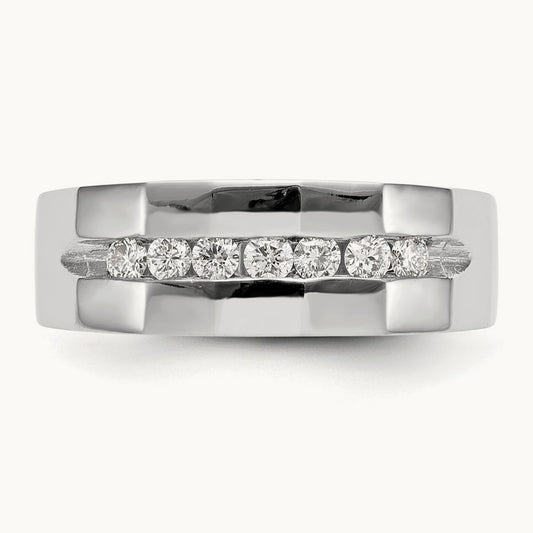 Men's Band, 0.25 ct tw Lab-Grown Diamond