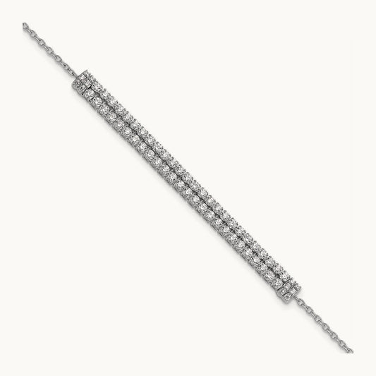 With Ext Bracelet, 2.50 ct tw Lab-Grown Diamond