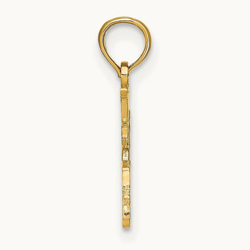 15 in Cut-out Heart charm, 14K