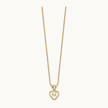 Madi K Opal Heart Necklace, 3mm, 14K