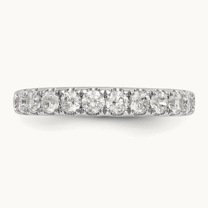 Diamond Wedding Band, 14K White Gold
