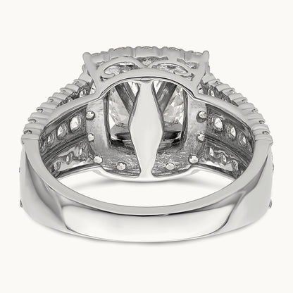 Semi-Mount Engagement Ring, 1.25 ct tw Lab-Grown Diamond — 14K White Gold