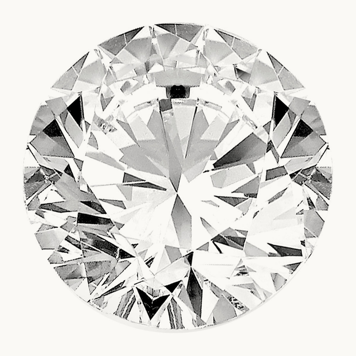 Lab Grown VS+, F+ Round Diamond, 2mm