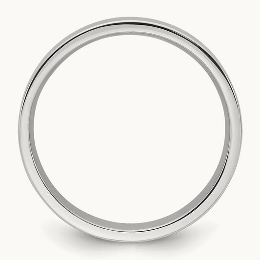Flat Wedding Band — 4mm