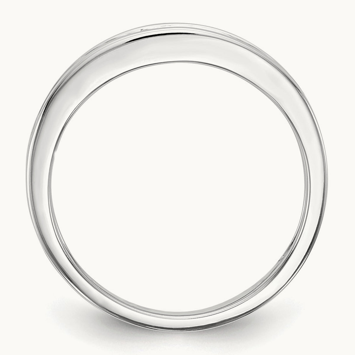 Diamond Wedding Band, 14K White Gold