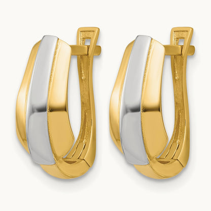 Leslie's with Polished Hinged Hoop Earrings — photo set