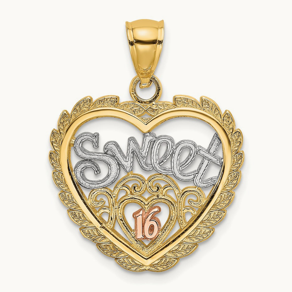 SWEET 16 In Heart Charm — photo set