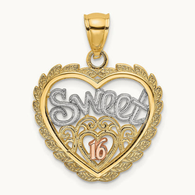 SWEET 16 In Heart Charm — photo set