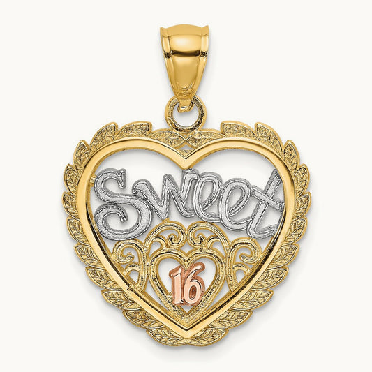 SWEET 16 In Heart Charm — photo set