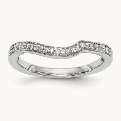 Diamond Wedding Band, 14K White Gold