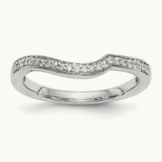 Diamond Wedding Band, 14K White Gold