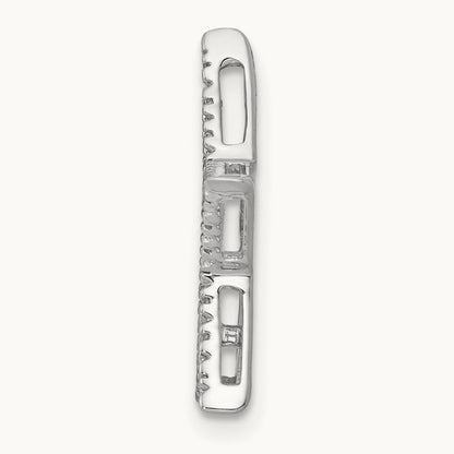 Diamond Star Chain Slide, 14K White Gold