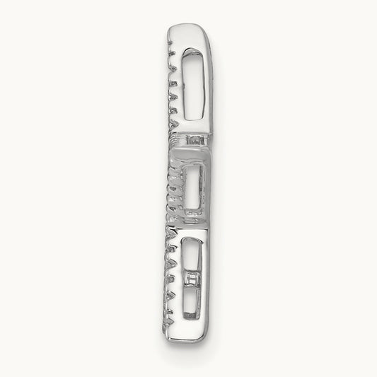 Diamond Star Chain Slide, 14K White Gold