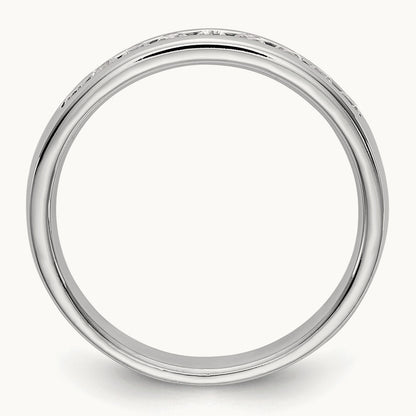 9- Stone Closed Channel Band Mounting, 1.9mm, 14K White Gold