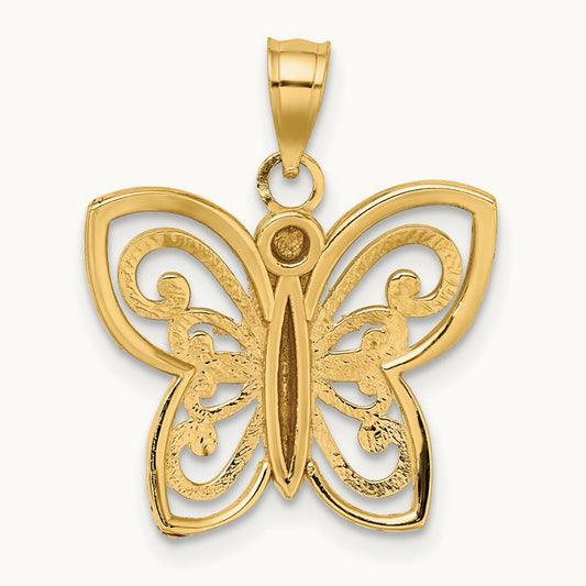w/ Diamond-cut Butterfly Charm — photo set
