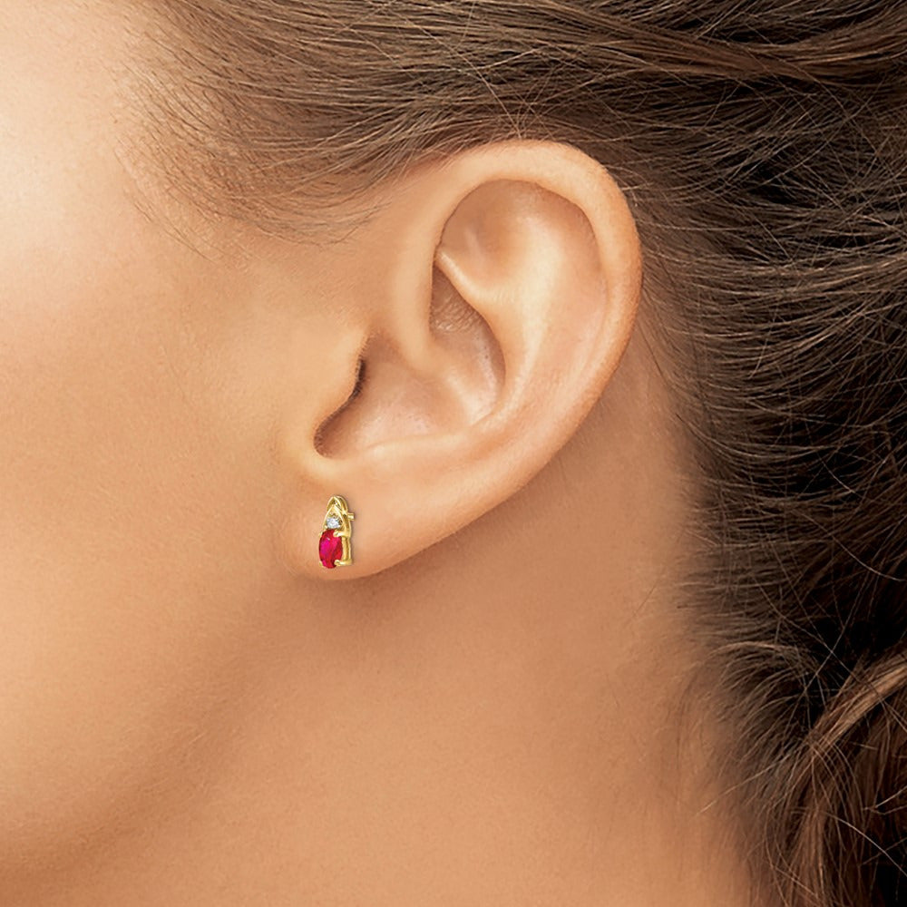 Ruby and Diamond Earrings — photo set