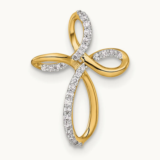 Diamond Cross Chain Slide — 18.1mm