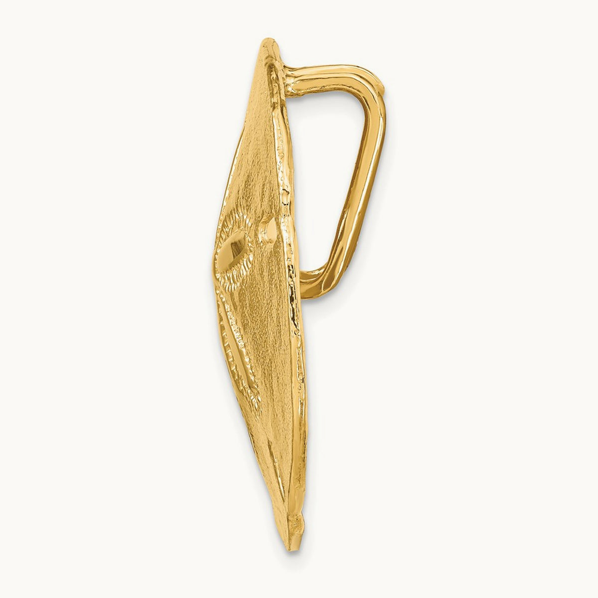 Fits Up To and 10mm Medium Sand Dollar Slide, 8mm, 14K