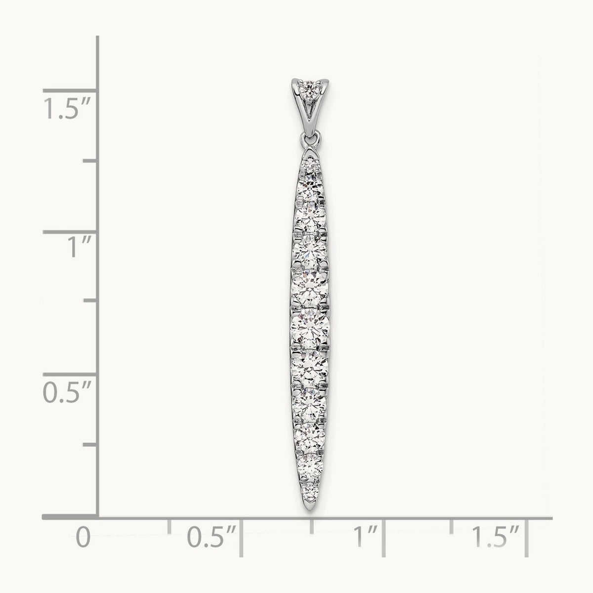 Fashion Bar Pendant, 1.00 ct tw Lab-Grown Diamond