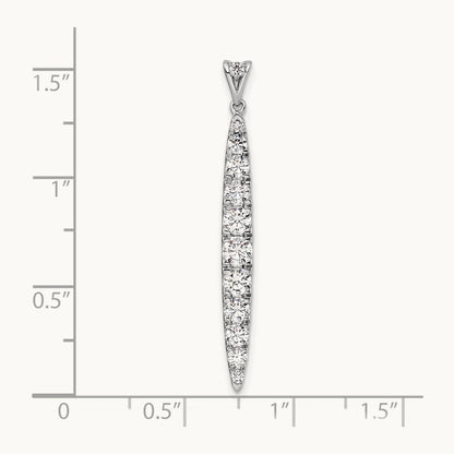 Fashion Bar Pendant, 1.00 ct tw Lab-Grown Diamond