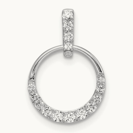 Circle Dangle Pendant, 0.25 ct tw Lab-Grown Diamond