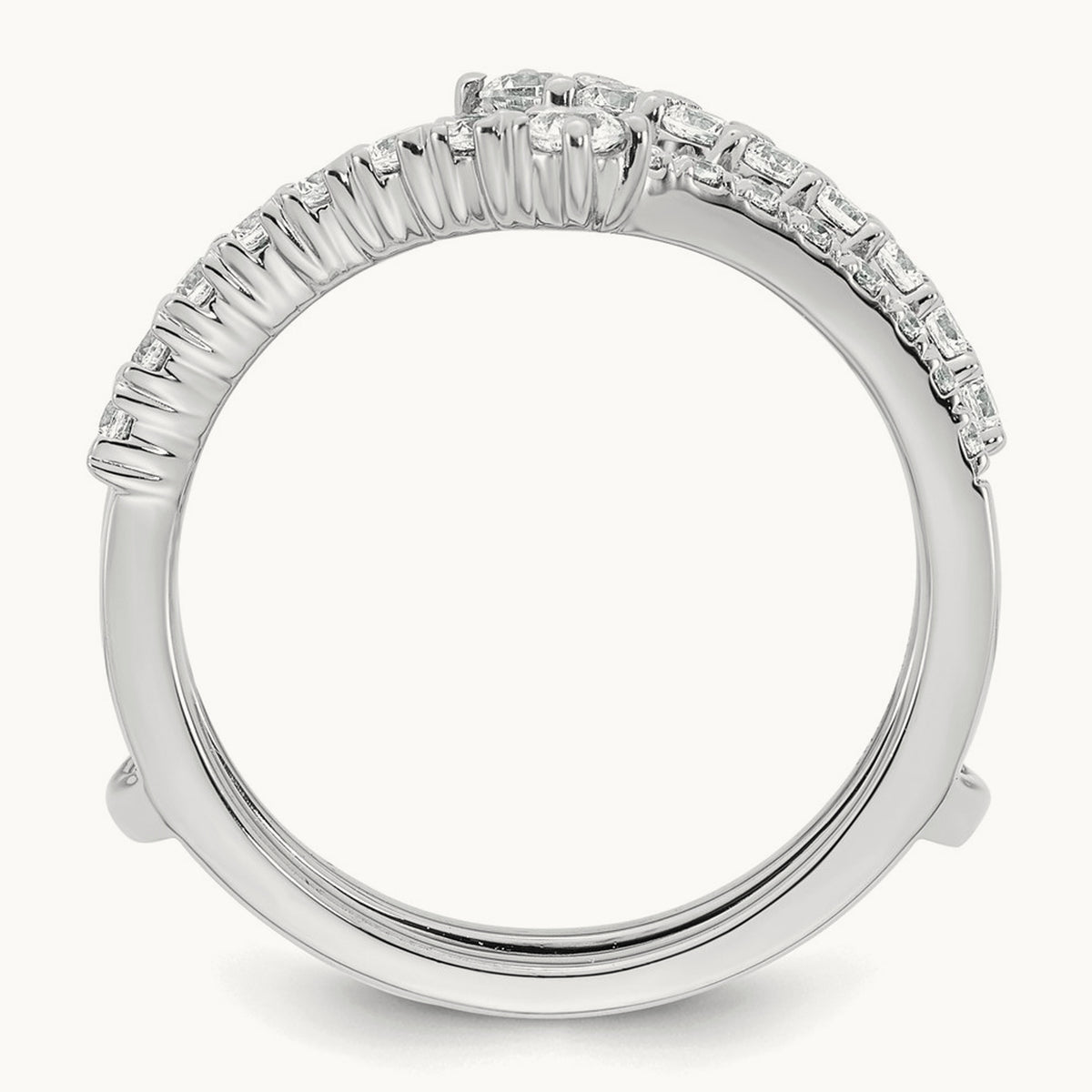 Complete Diamond Ring Guard, 14K White Gold