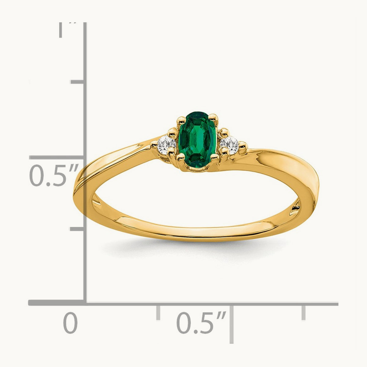 Created Emerald and Diamond Ring — photo set