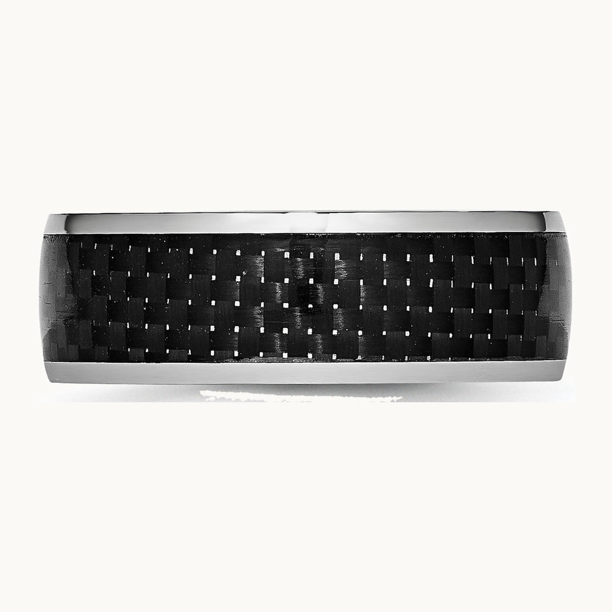 Cobalt Polished Black Carbon Fiber Inlay Band — photo set