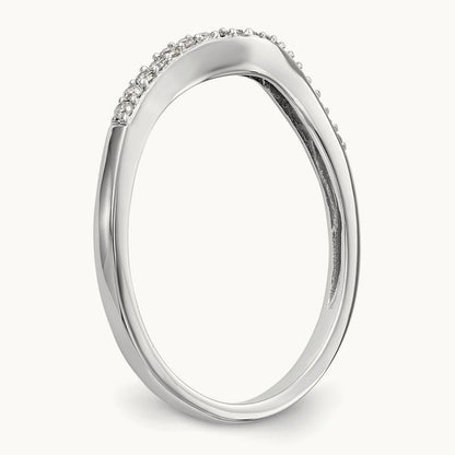 Diamond Wedding Band, 14K White Gold