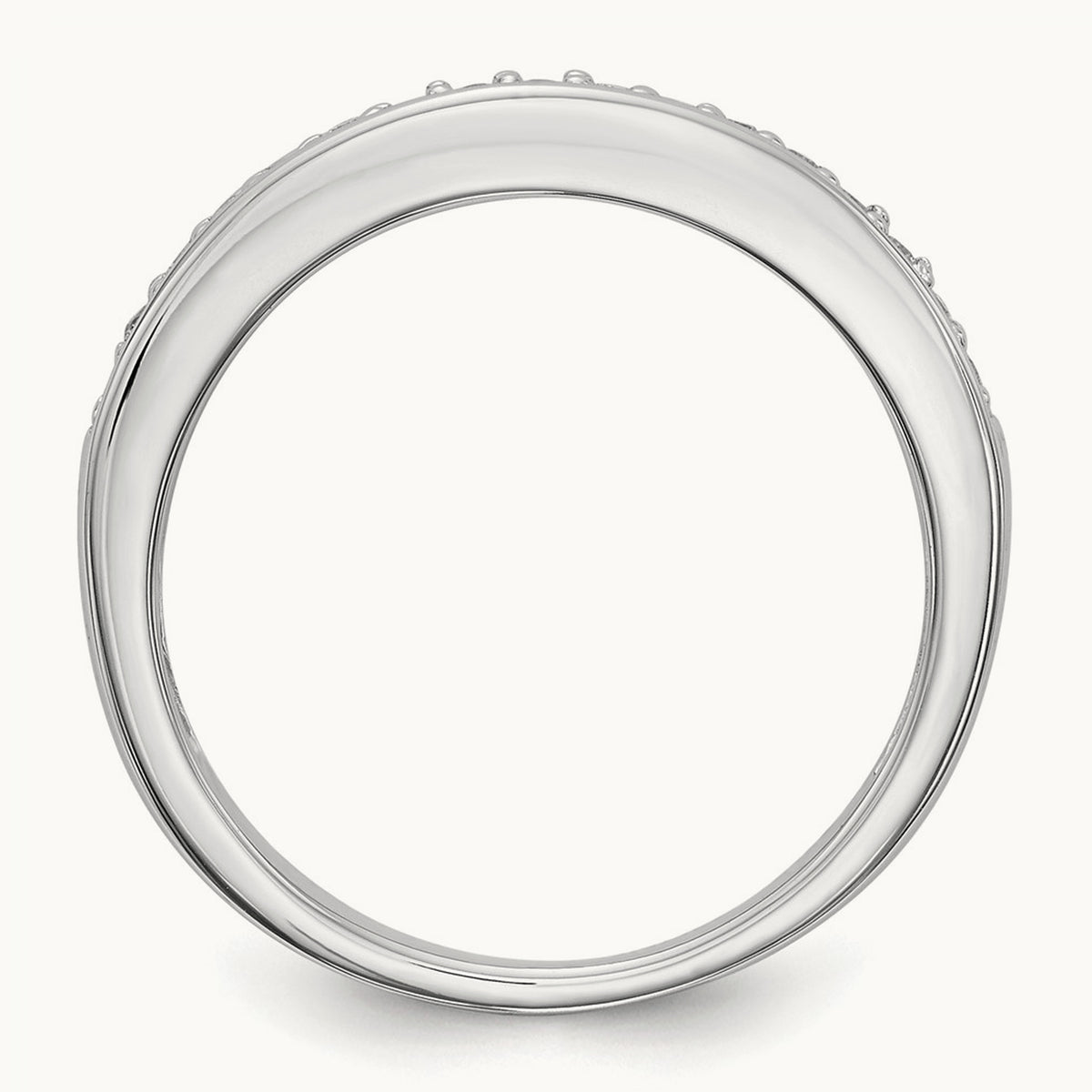 Diamond Band, 14K White Gold