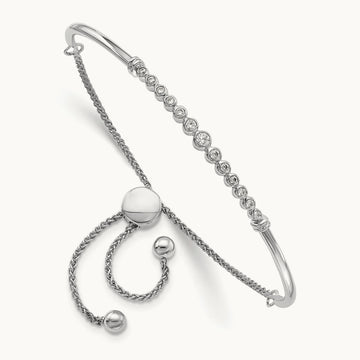 Adjustable Bolo Bracelet, 0.20 ct tw Lab-Grown Diamond