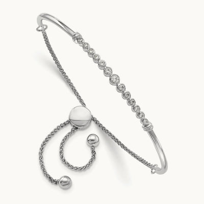 Adjustable Bolo Bracelet, 0.20 ct tw Lab-Grown Diamond