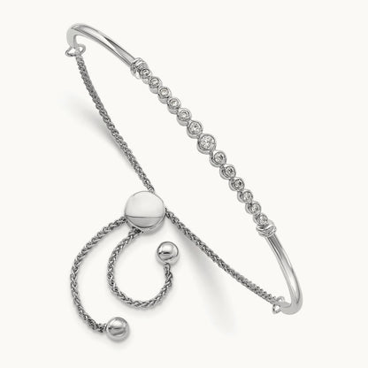 Adjustable Bolo Bracelet, 0.20 ct tw Lab-Grown Diamond
