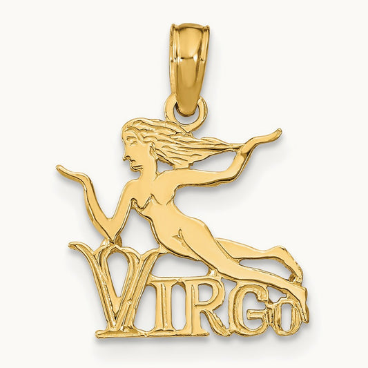 VIRGO Zodiac Charm — 14K Yellow Gold
