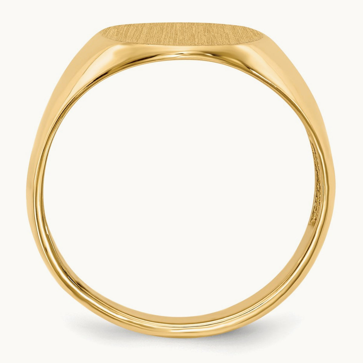 Open Back Mens Signet Ring — photo set